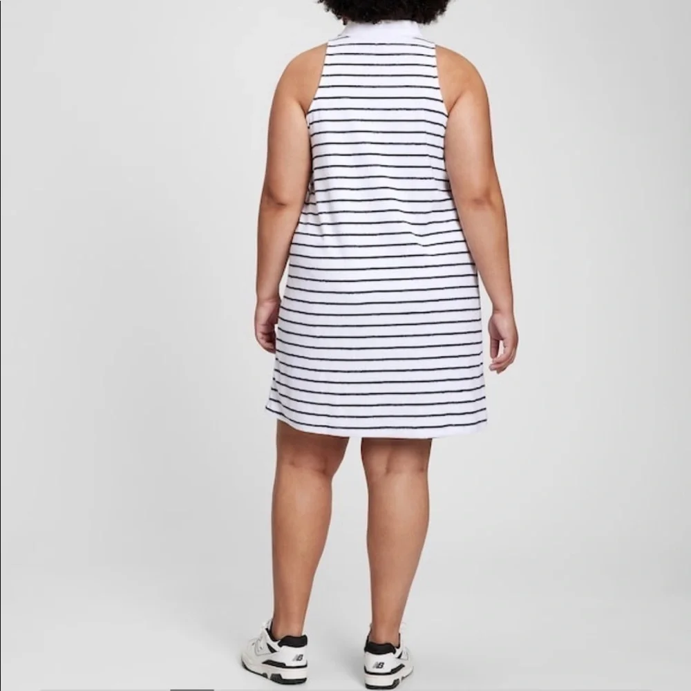NWT. GAP. Women’s Towel Terry Halter Polo Dress. Great swim coverup. Nautical. - Picture 5 of 14